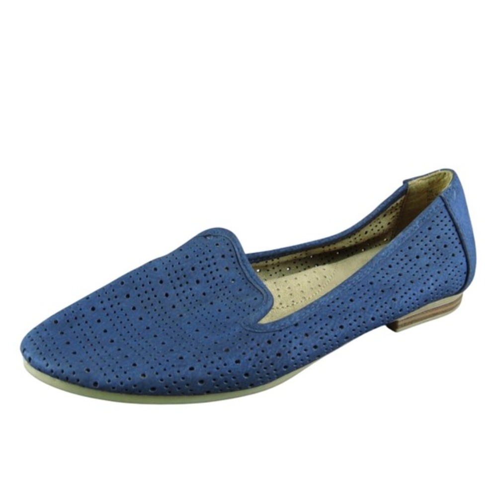White Mountain Orly Women Flat Shoes Size 7 Medium‎ Blue Synthetic Slip On